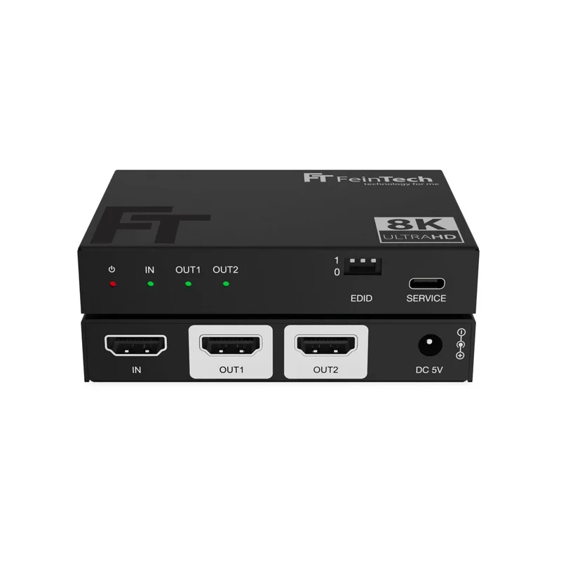 SP210 HDMI 2.1 Splitter 1 In 2 Out für 8K 60Hz und 4K 240Hz (DSC) mit Downscaler