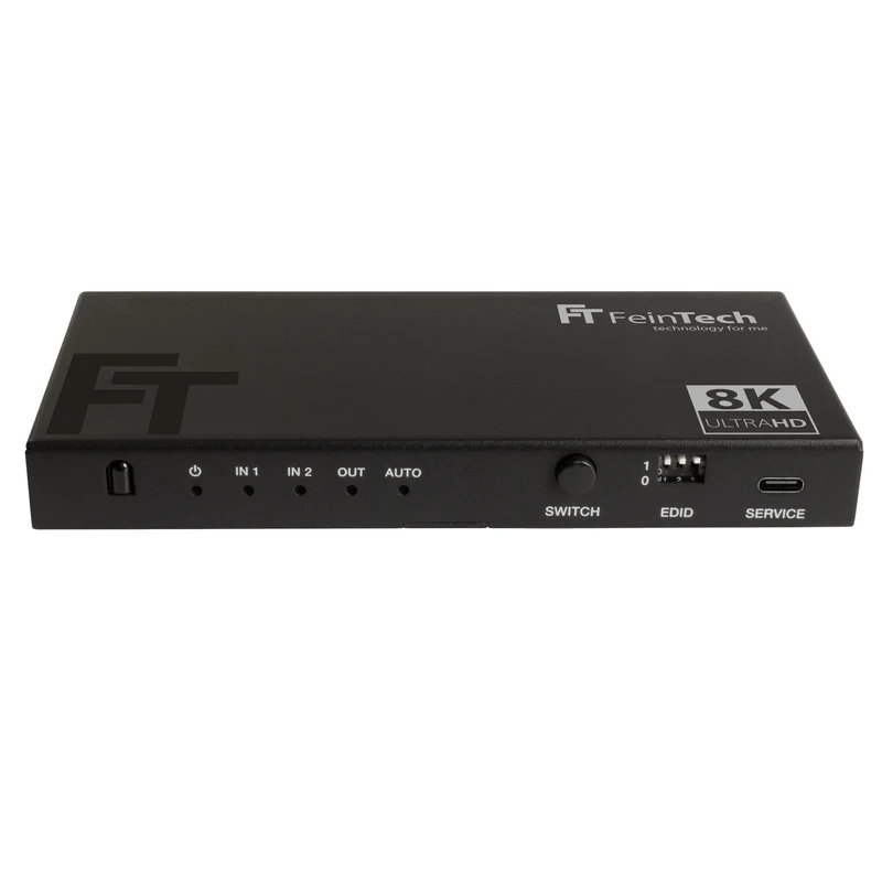 SW212 HDMI 2.1 Switch 2 In 1 Out mit Audio Extractor (Toslink & AUX)