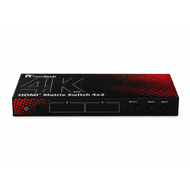 MS420 HDMI 2.0 Matrix Switch 4 In 2 Out für 4K 60Hz mit Audio Extractor (Optical & AUX), ARC und Downscaler