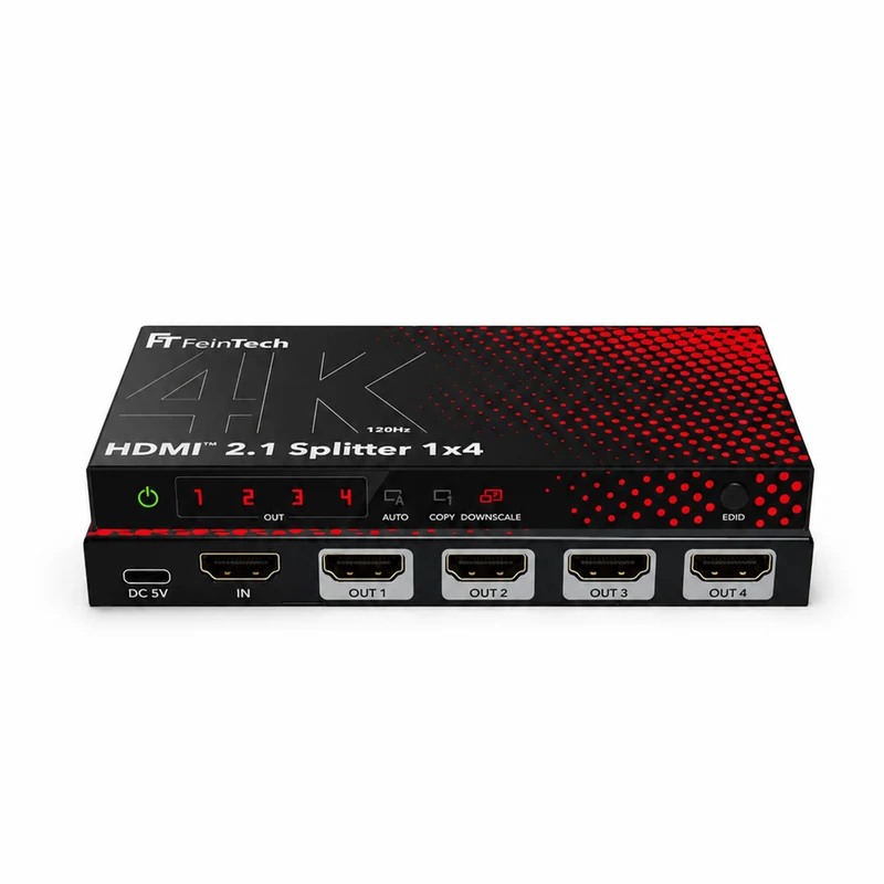 SP411 HDMI 2.1 Splitter 1 In 4 Out für 4K 120Hz mit Downscaler