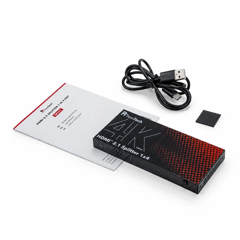 SP411 HDMI 2.1 Splitter 1 In 4 Out für 4K 120Hz mit Downscaler