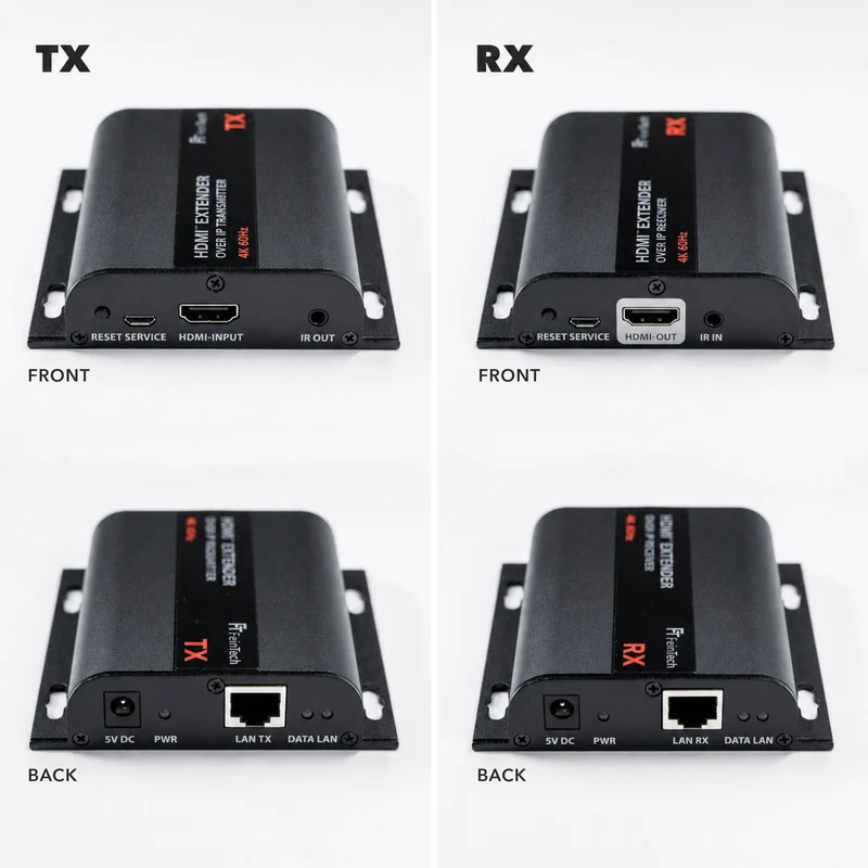 HX530 HDMI over IP Extender Set für 4K 60Hz mit AV-over-IP und bis zu 253 Geräten