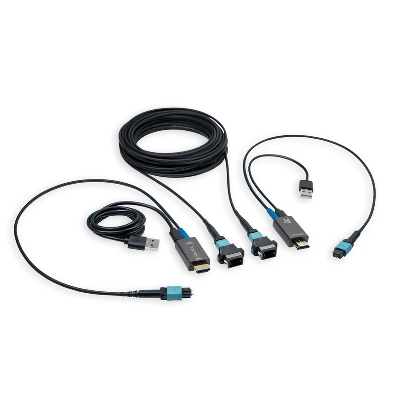 ProFibre HDMI Glasfaserkabel 8K 60Hz / 4K 120Hz | Armored MPO Pure Fibre Kabel | Abnehmbare Stecker | 48 Gbps | eARC | CEC