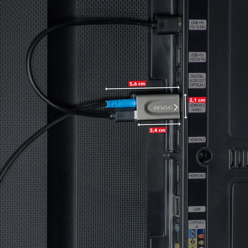 ProFibre HDMI Glasfaserkabel 8K 60Hz / 4K 120Hz | Armored MPO Pure Fibre Kabel | Abnehmbare Stecker | 48 Gbps | eARC | CEC