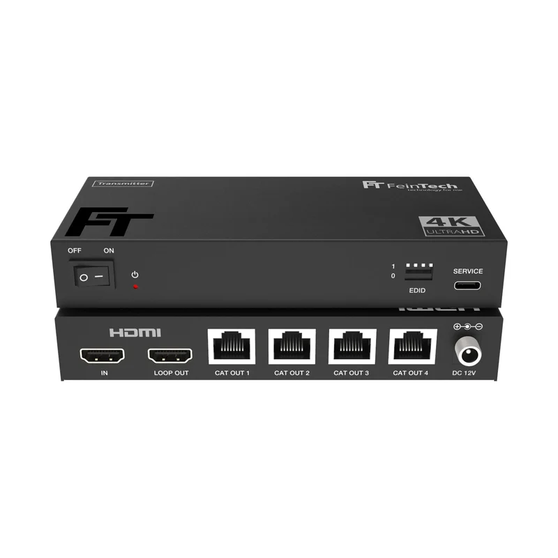 SX430 HDMI 2.0 Splitter 1 In 4 Out over CAT Extender 60m Loop Out 4K 60Hz