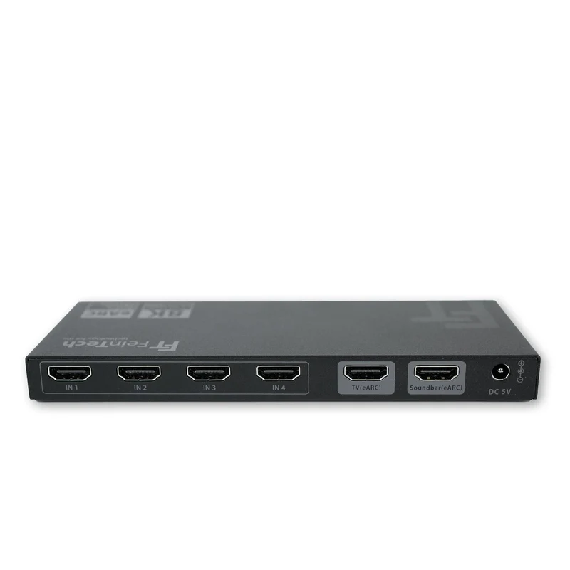 AX340 HDMI 2.1 eARC Pass Switch 4 In 1 Out für eARC-Soundbar | 4K 120Hz | eARC