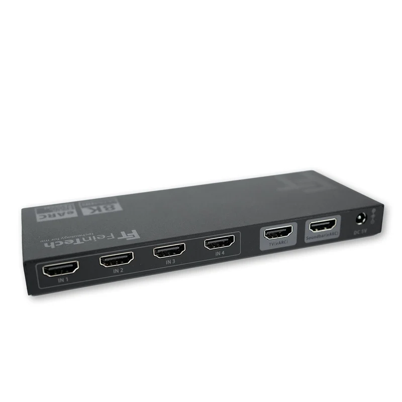 AX340 HDMI 2.1 eARC Pass Switch 4 In 1 Out für eARC-Soundbar | 4K 120Hz | eARC