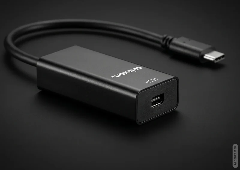 celexon USB-C auf mini DisplayPort M/F Adapter