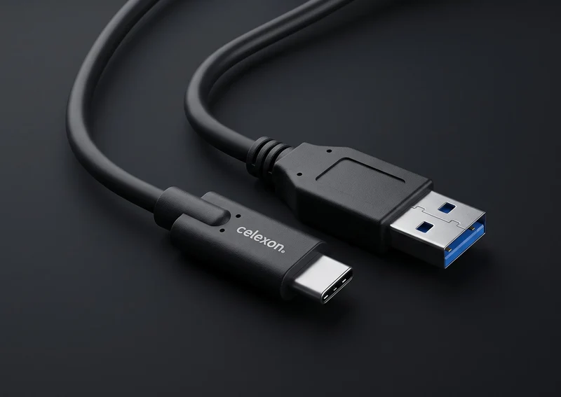 celexon USB-C auf USB-A Kabel - USB 3.2 Gen 2x1