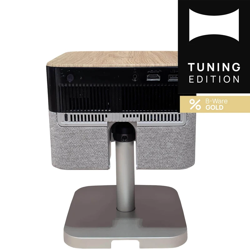 Epson Lifestudio Flex EF-72 tragbarer 4K Smart-Projektor mit Sound by Bose, Google TV und verstellbarem Stand, Eiche - B-Ware Gold