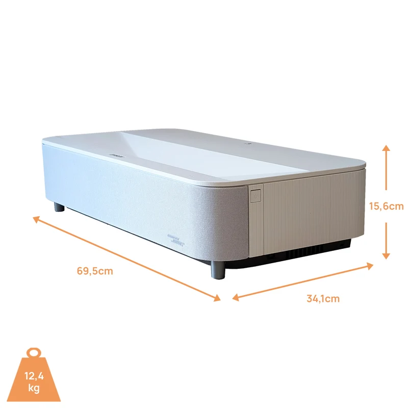 Epson Lifestudio Grand Plus EH-LS970W Ultrakurzdistanz-Smart-Laserprojektor mit Google TV - B-Ware Platin