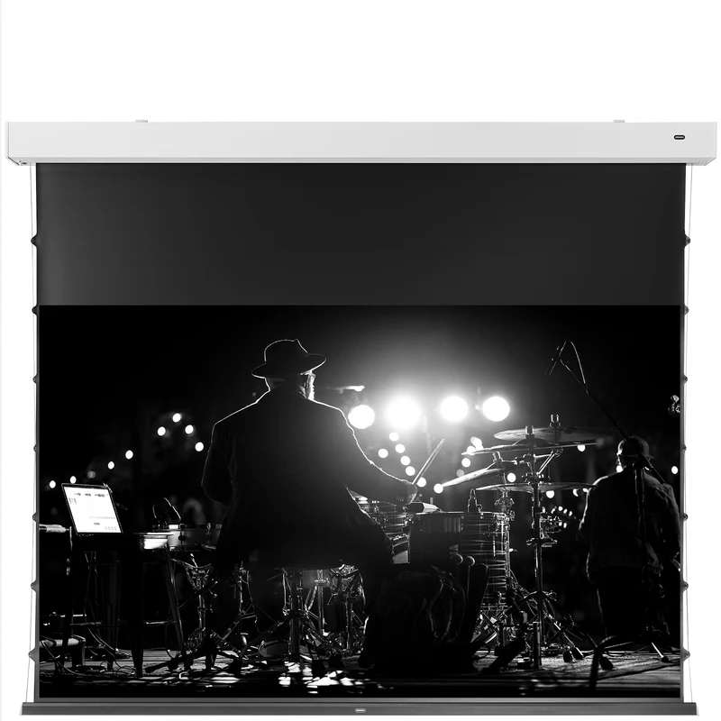 celexon Soundvision Akustik Leinwand Premium Plus 265 x 149cm - 120" Tension Motorleinwand