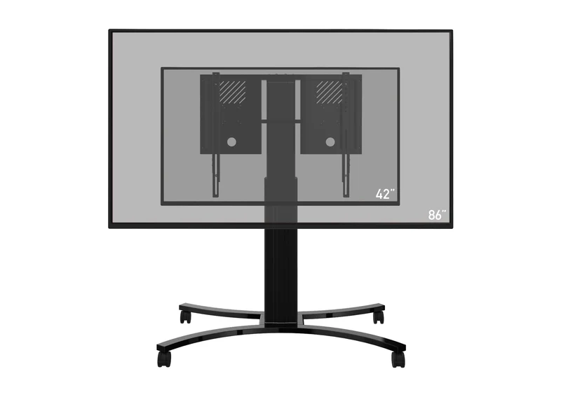 celexon Expert elektrisch höhenverstellbarer Display-Rollwagen Adjust-4286MB