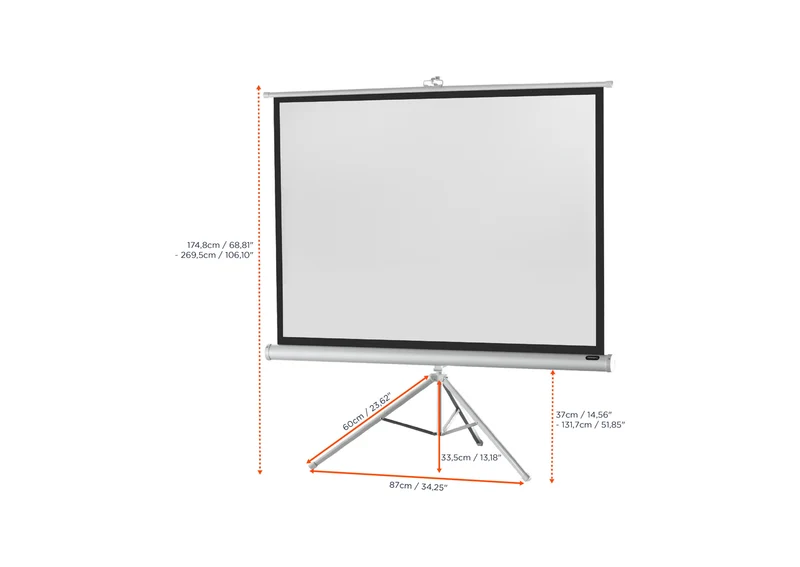 celexon Stativleinwand Economy - White Edition