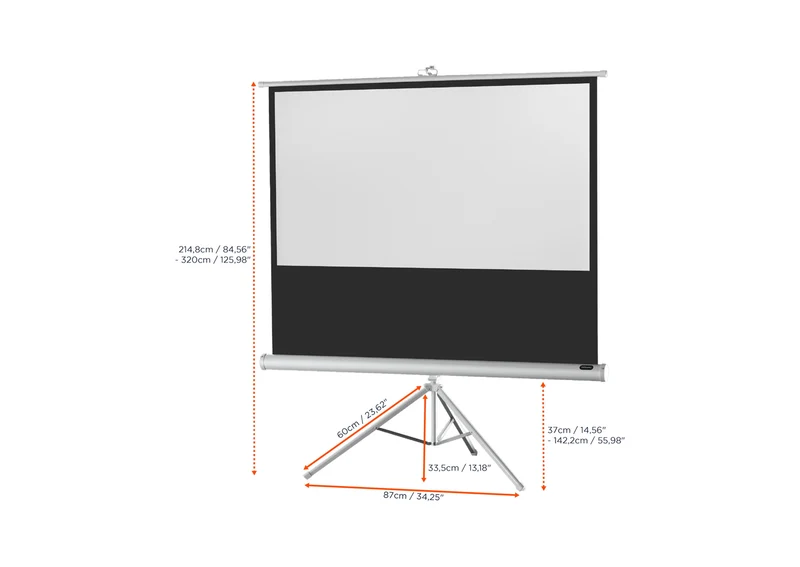 celexon Stativleinwand Economy - White Edition