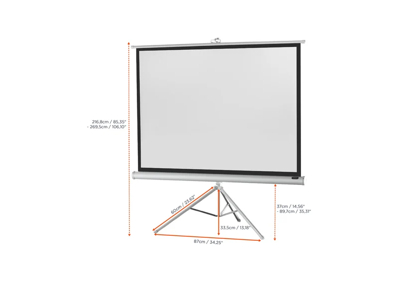 celexon Stativleinwand Economy - White Edition