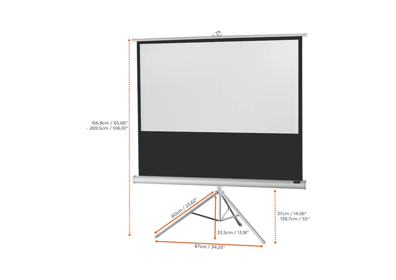 celexon Stativleinwand Economy - White Edition