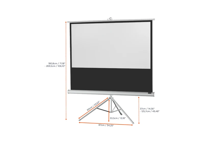 celexon Stativleinwand Economy - White Edition