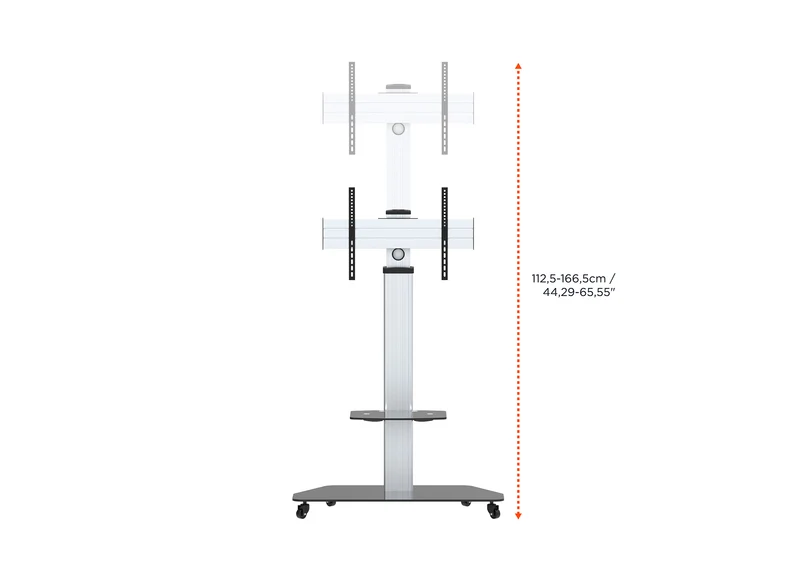 celexon Professional höhenverstellbarer Display Rollwagen Adjust-3270MP