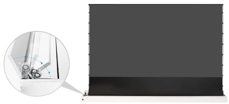 celexon CLR UST Kontrastleinwand II Plus 280 x 158cm - 130" weisse Bodenleinwand