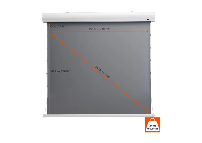 celexon HomeCinema Hochkontrastleinwand Tension - Dynamic Slate ALR