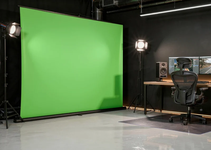 celexon Mobile Lite Chroma Key Green Screen 150 x 200 cm