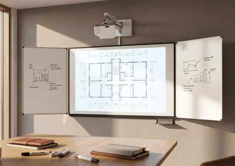 celexon Whiteboard Projektions-Schreibtafel Expert