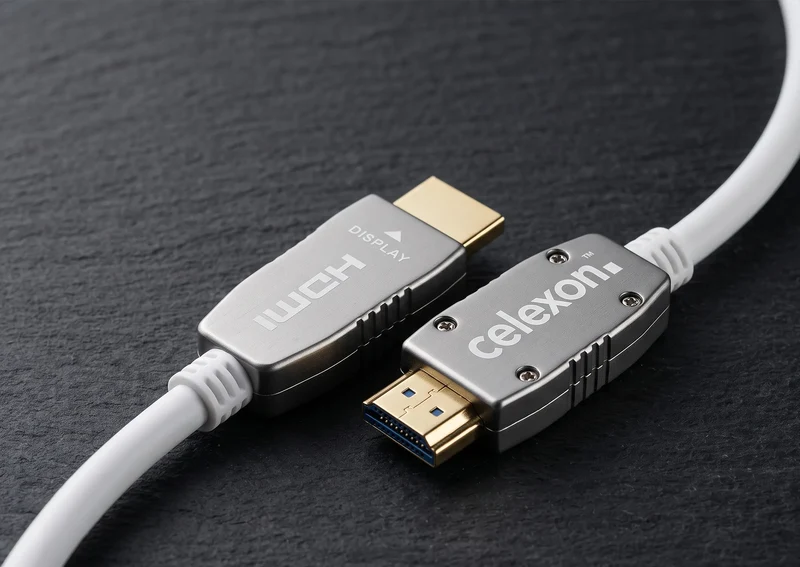 celexon UHD Optical Fibre HDMI 2.0b Active Kabel, weiß