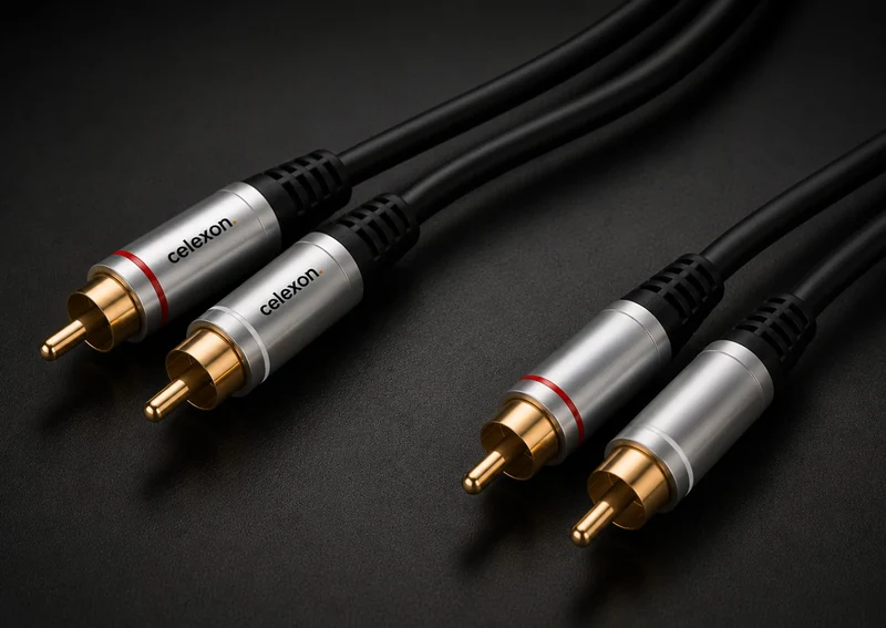 celexon 2x Cinch Stereo Audiokabel - Professional Line
