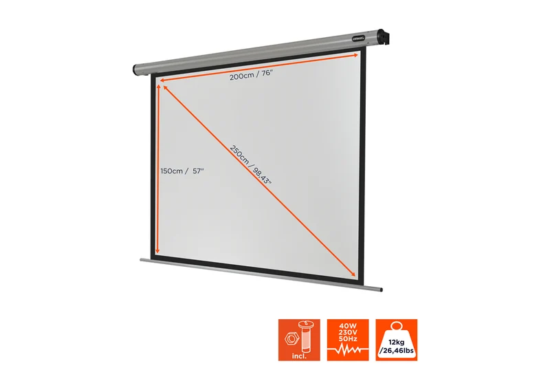 celexon Leinwand Motor HomeCinema