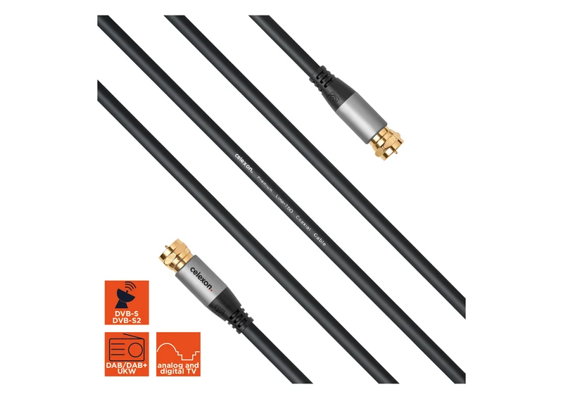 celexon F-Stecker Sat Antennenkabel - Professional Line
