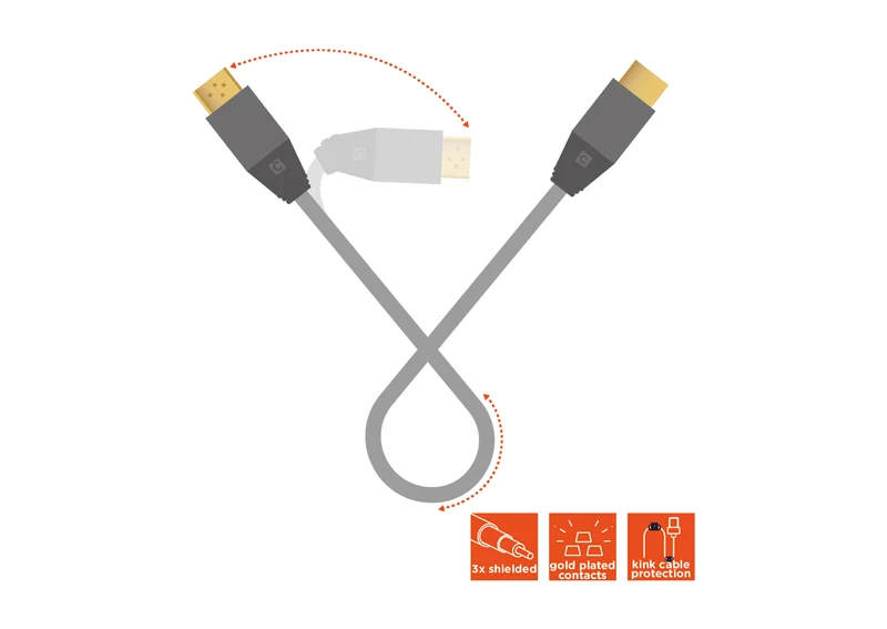 celexon HDMI Kabel mit Ethernet - 2.0a/b 4K - Professional Line