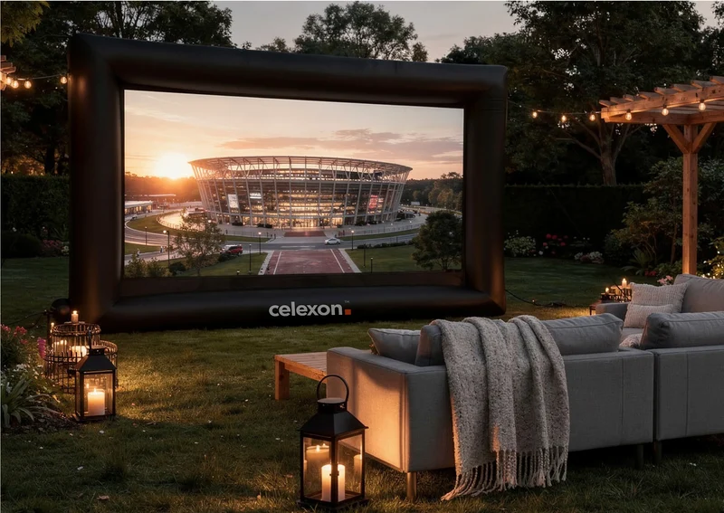celexon aufblasbare Outdoor-Leinwand INF200