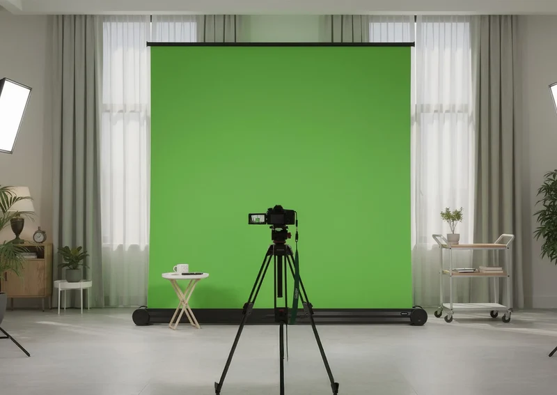 celexon Mobile Chroma Key Green Screen 150 x 180 cm