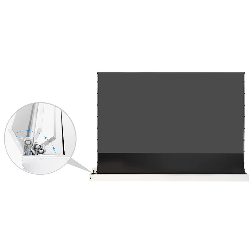 celexon CLR UST Kontrastleinwand II Plus 243 x 137cm - 110" weisse Bodenleinwand