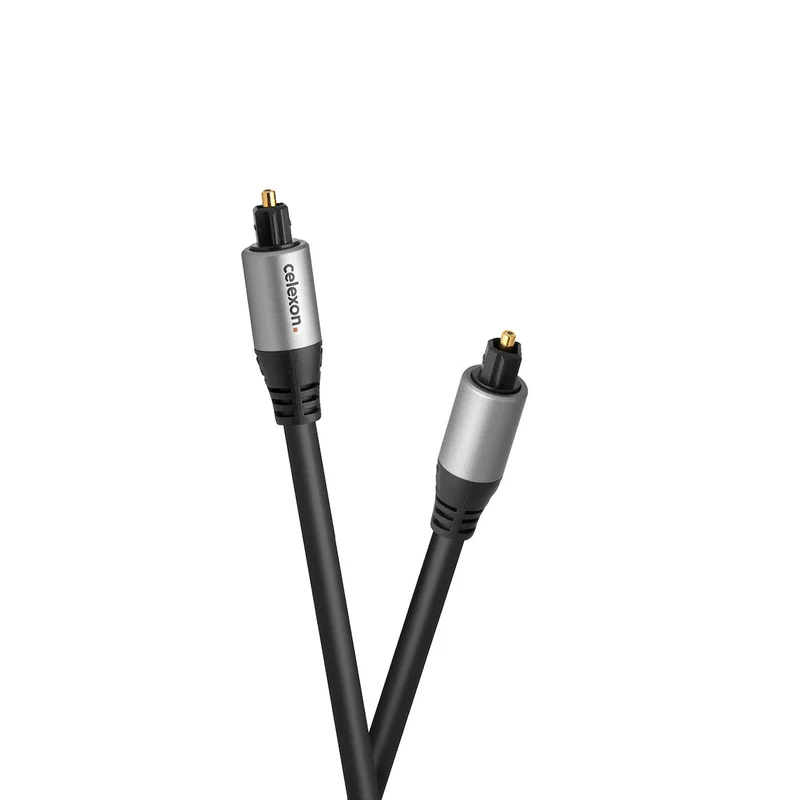 celexon Toslink Professional 3m - Optisch Digital Kabel in Schwarz