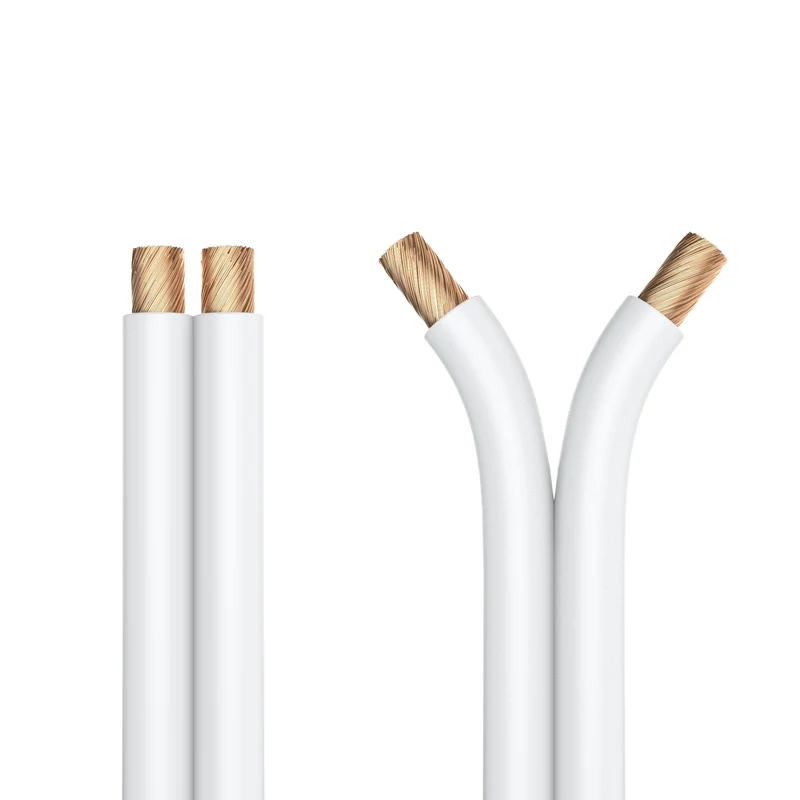 PureLink Lautsprecherkabel OFC 2x1,50mm², (0,10mm), 50,0m, weiß