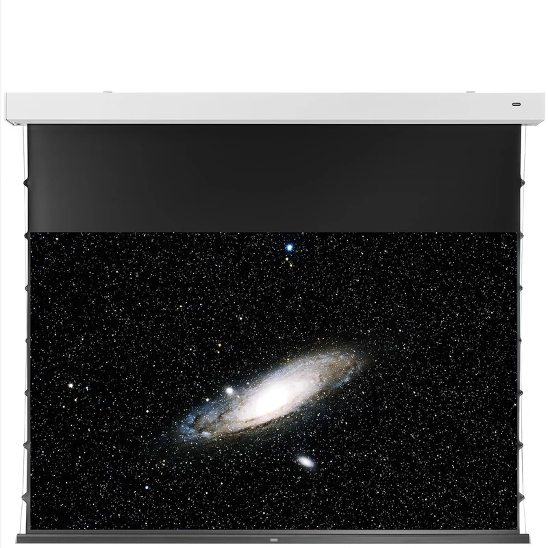celexon Darkvision Kontrastleinwand Premium Plus 243 x 136cm - 110" Tension Motorleinwand