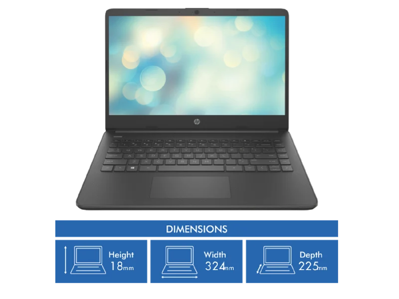 HP 14" i3 8GB 128GB Laptop