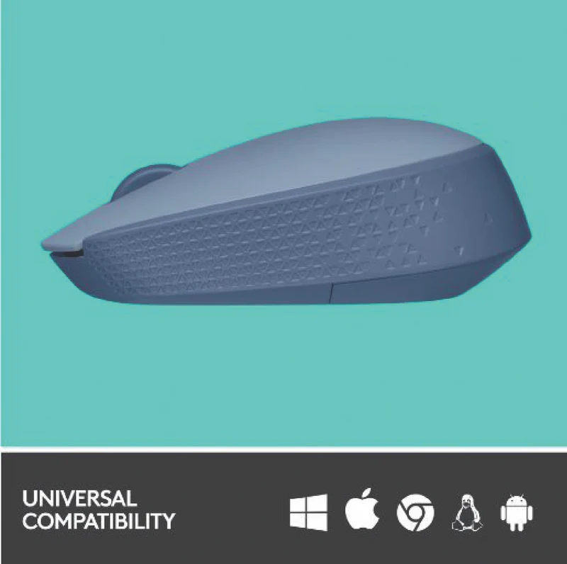 Logitech M171 Compact Wireless Mouse (Blue Grey)