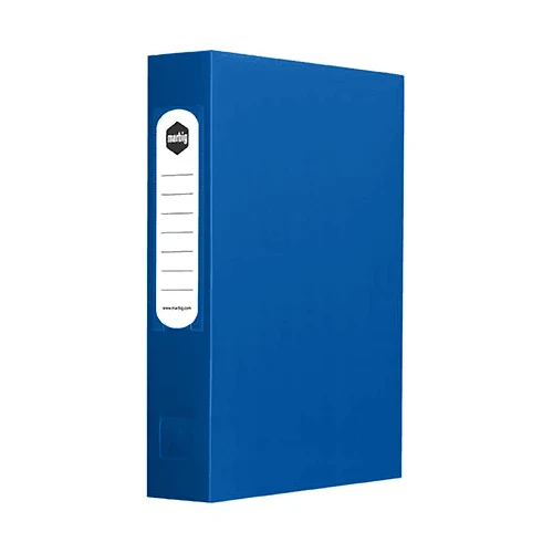 Marbig Box File Button Closure 60mm A4 Blue Box 10