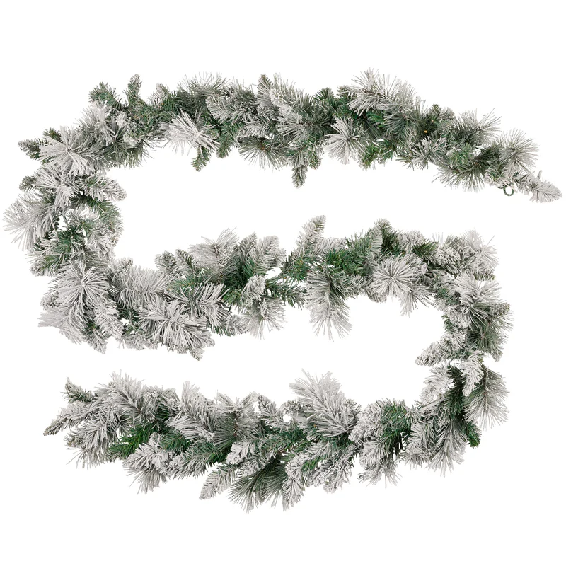 Christabelle 2.7m Snowy Christmas Garland with LED Lights