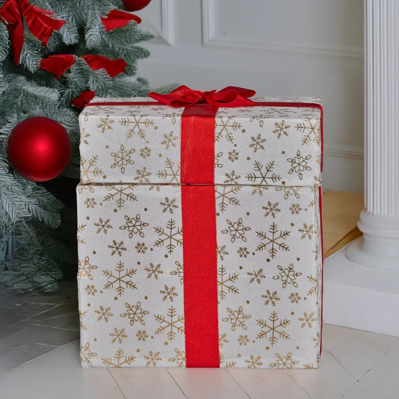 Christabelle Animated Snowman Gift Box LED Ornament