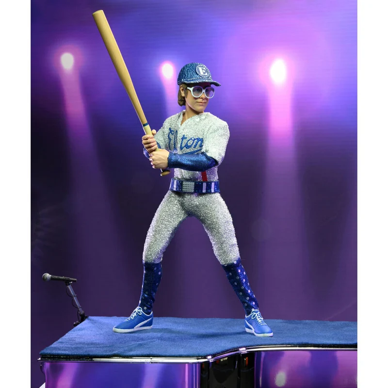 Neca 1975 Elton John Live Clothed Cartoon 8'' Action Figure Play Doll Toy