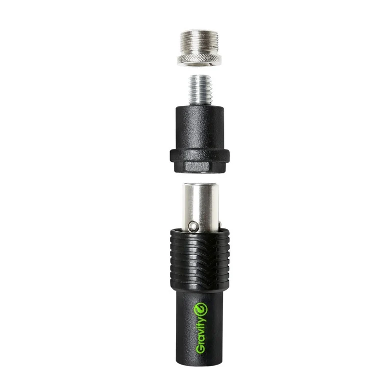 Gravity MSQC1B Quick 90mm Aluminium Coupler For Mic Clips & Boom Arms Black
