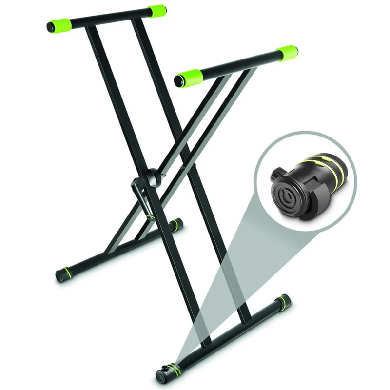 Gravity X-Frame Keyboard Stand with VariFoot 90cm (Black)
