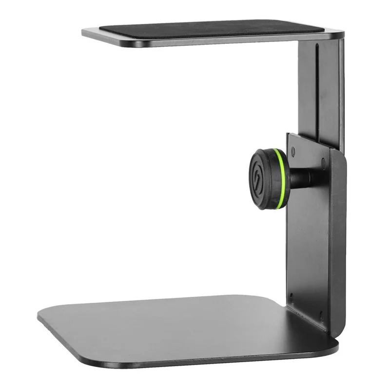 Gravity SP3102CB Compact 25cm Table Stand Storage Mount For Studio Monitor Black