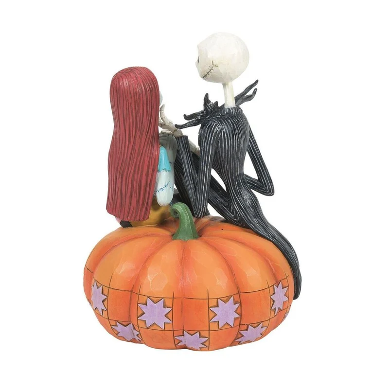 Jim Shore Disney Traditions - Jack and Sally on Pumpkin