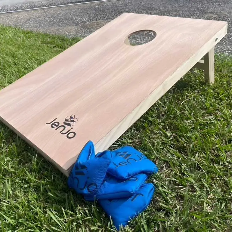 Jenjo Games Cornhole Boards & Corn Bags Toss Game Set