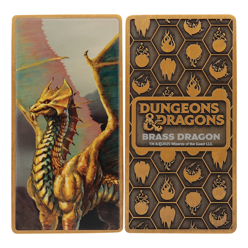 Fanattik Limited Edition Dungeons & Dragons - Metallic Dragons 5 Piece Ingot Set